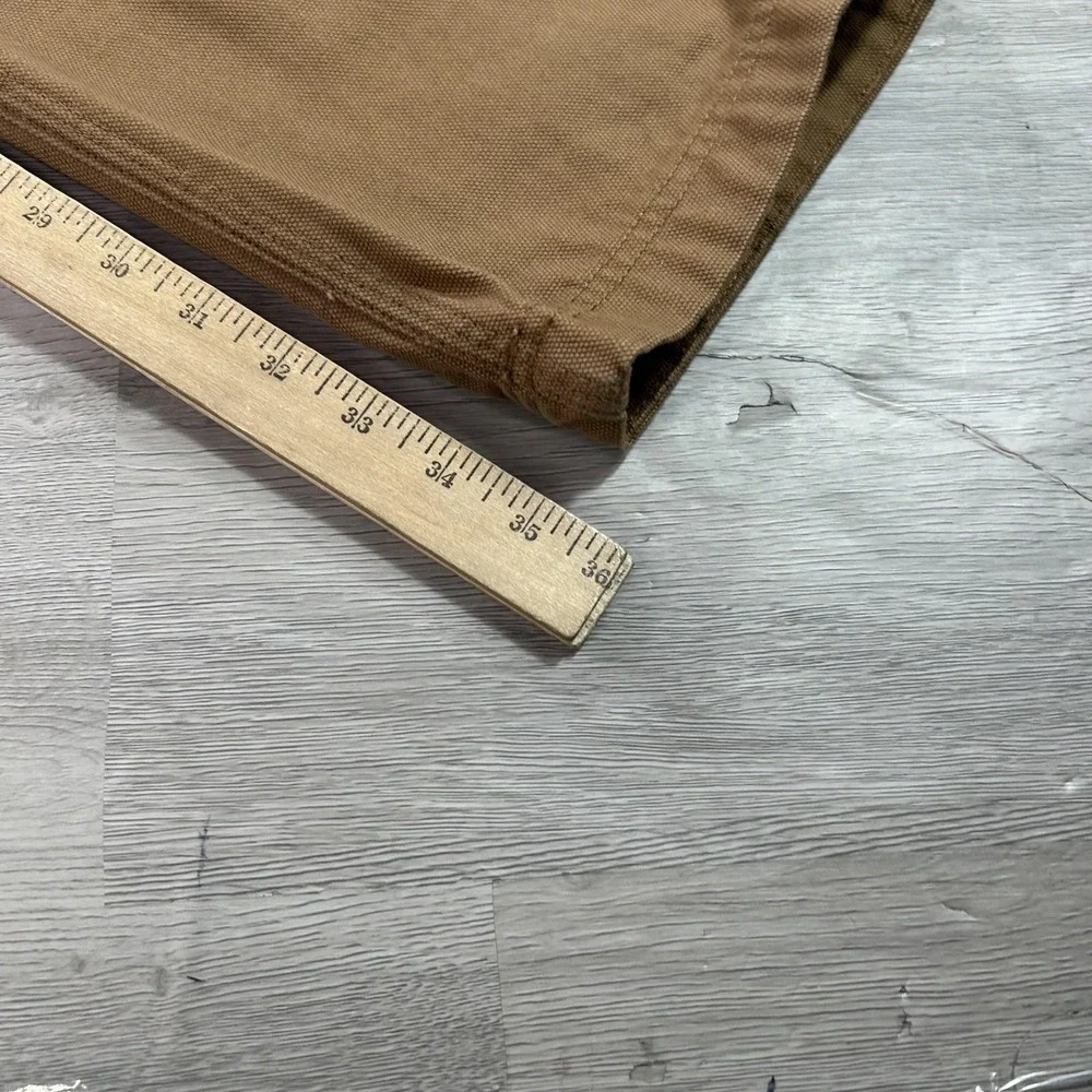 Duluth Trading Co Pants Mens 36x36 Brown Canvas Cargo Straight Leg Workwear